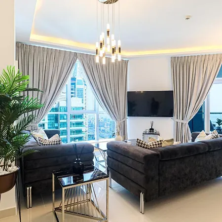 Higuests - Luxurious High-Rise Apartment With Stunning Views Dubai Esterno foto